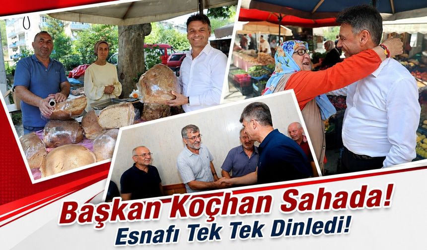 Maçka Belediye Başkanı Koray Koçhan’dan Pazar Esnafına Yakın İlgi