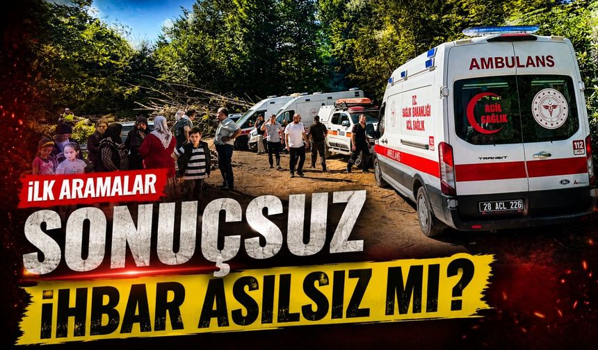 Piraziz’de Helikopter Alarmı: Ekipler Aradı, Henüz İz Bulunamadı