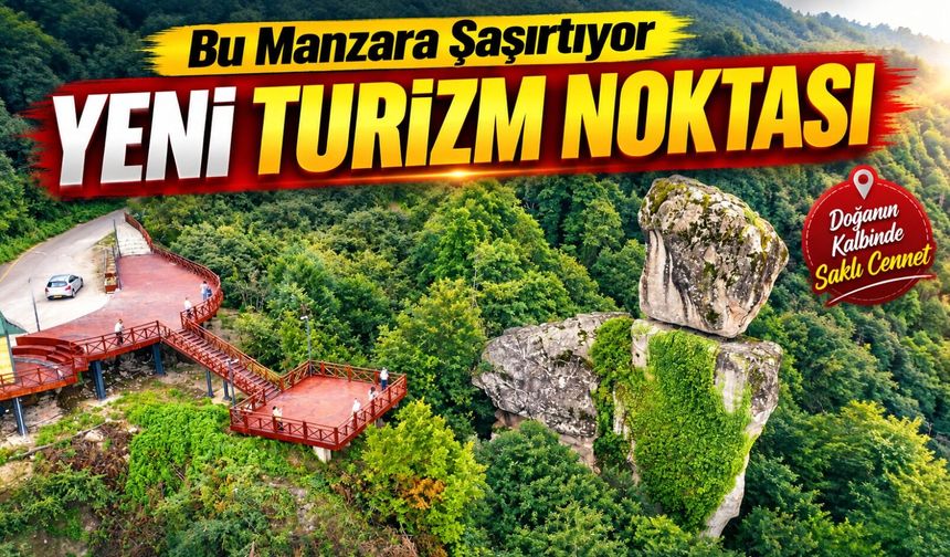 Giresun’da Görenleri Şaşırtan Gelin Kayası Artık Turizme Hizmet Verecek