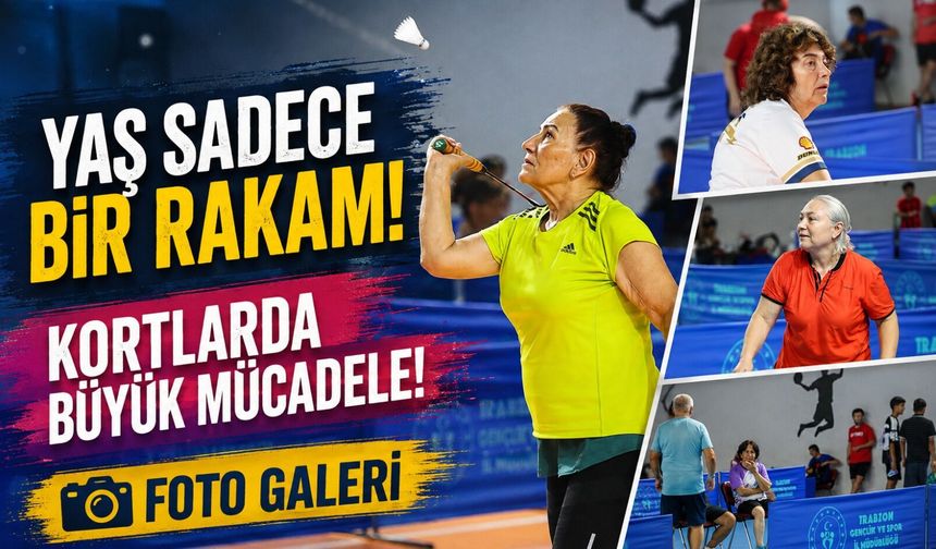 Trabzon’da badminton heyecanı başladı: Veteran sporcular şampiyonluk için kortta