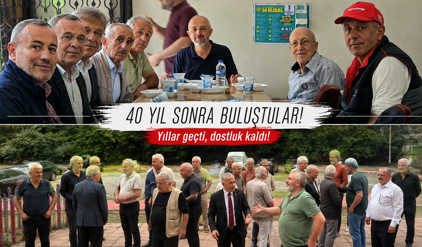 Çaykara’da duygu dolu gün: İnönü Lisesi mezunları yıllar sonra aynı bahçede