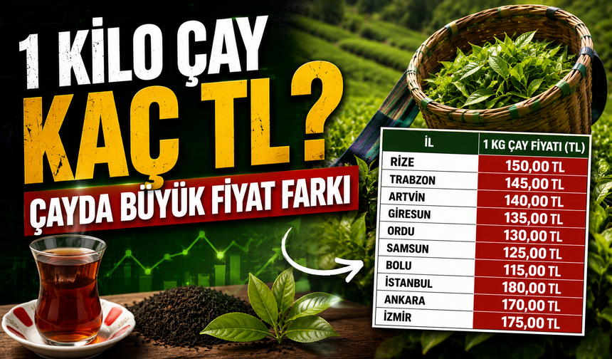 Çay fiyatlarında yeni tablo: 1 kiloluk paketler kaç TL?