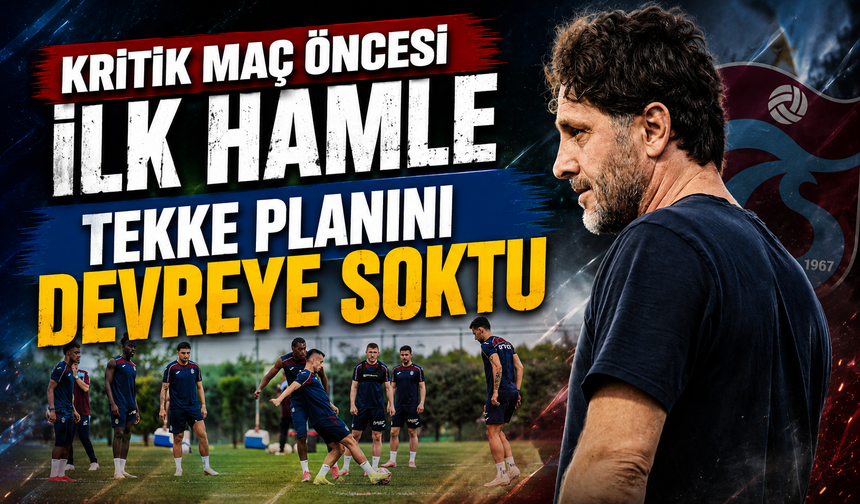 Trabzonspor’da Ferencvaros Mesaisi Başladı: Fatih Tekke Programı İkiye Ayırdı