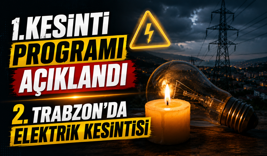 Trabzon elektrik kesintisi: Hangi mahallelerde elektrik olmayacak?