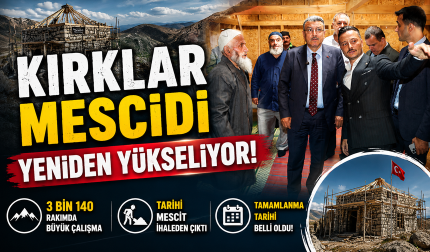 Kırklar Mescidi yeniden ayağa kalkıyor: Başkan Genç tarih verdi