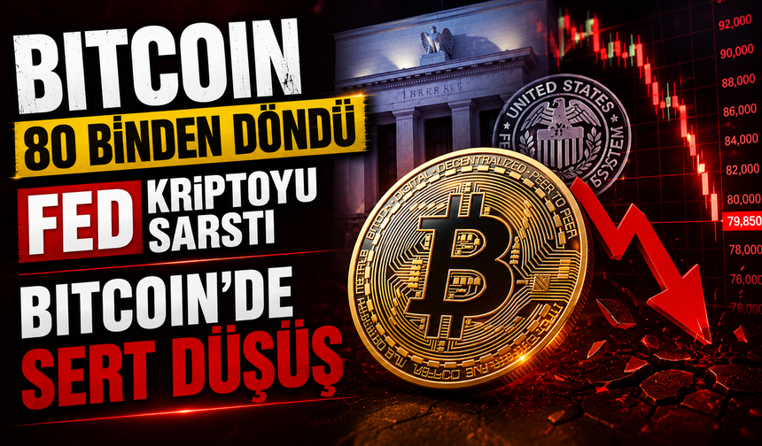Bitcoin 80 bin dolardan döndü: Fed sonrası piyasada dengeler değişti