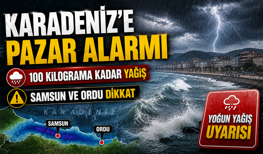 Karadeniz’de 30 Ağustos alarmı: Meteoroloji Samsun ve Ordu için saat verdi