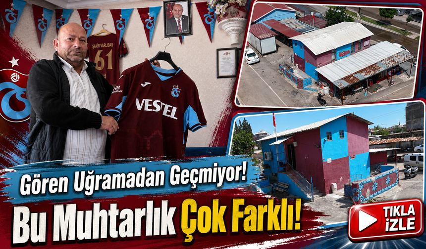 Çaykara’dan Kırıkhan’a Taşınan Trabzonspor Sevgisi Muhtarlığı Bordo-Mavi Yaptı