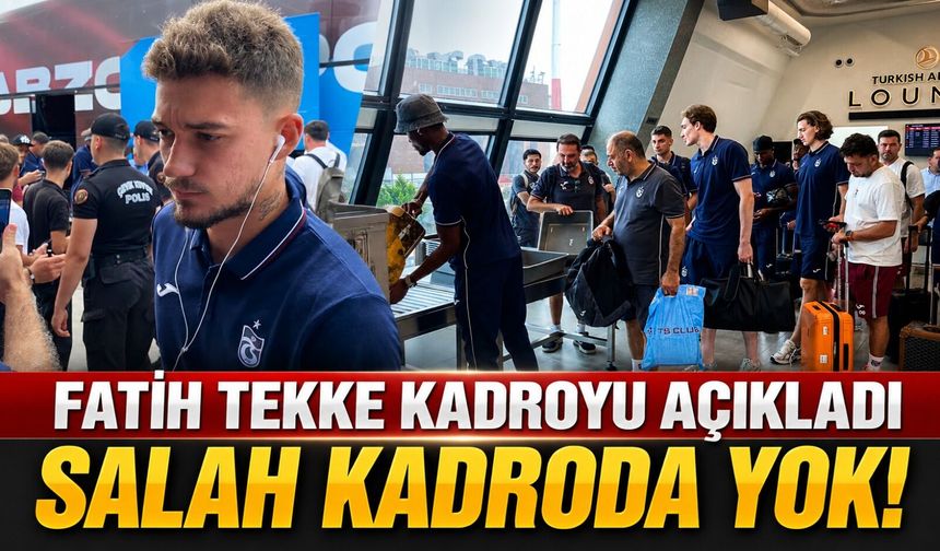 Trabzonspor İzmir’e Dört Önemli Eksikle Gitti: Salah ve Onana Kadroda Değil