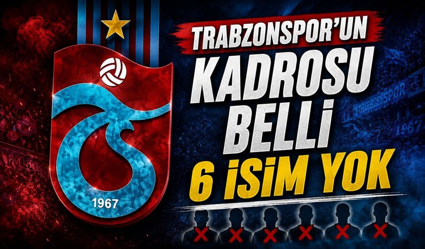 Trabzonspor Amed Deplasmanına 20 Futbolcuyla Gidiyor