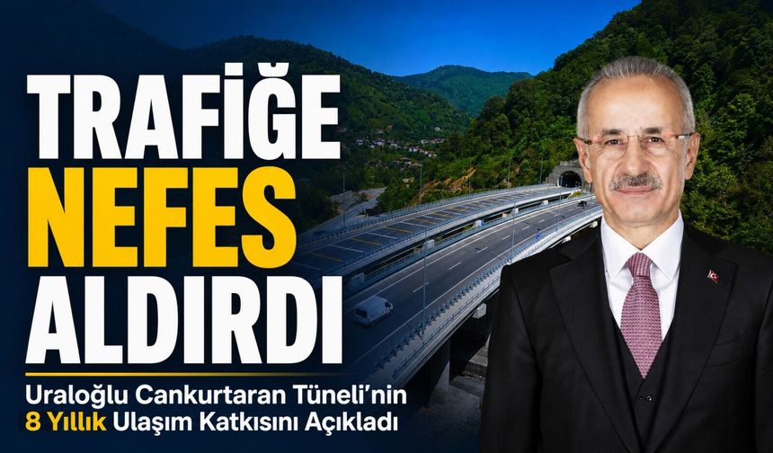 Ulaştırma ve Altyapı Bakanı Abdulkadir Uraloğlu Cankurtaran Tüneli’nin Bölgesel Ulaşım Gücünü Açıkladı