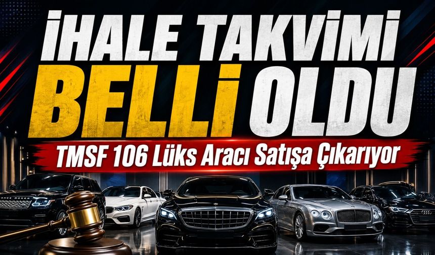 Lüks 106 Aracı Tek Tek Satışa Çıkacak: Tmsf İhale Takvimini Açıkladı
