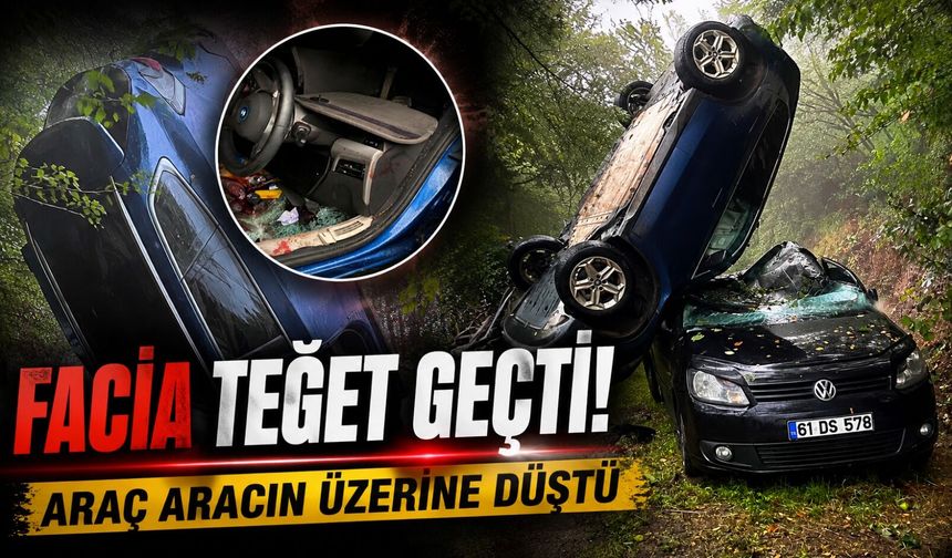 Maçka’da Facia Teğet Geçti: Kontrolden Çıkan SUV Takla Attı