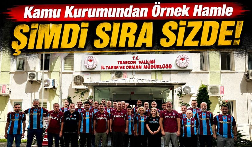 Trabzon İl Tarım Müdürlüğü 61 Trabzonspor Forması Aldı: Şimdi Sıra Onlarda
