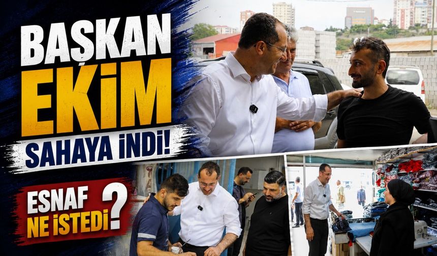 Akçaabat’ta Başkan Ekim sanayi esnafıyla buluştu: Talepleri tek tek dinledi