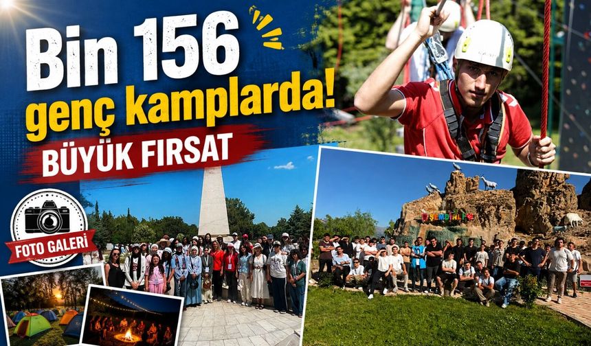 Trabzonlu gençler kamplara akın etti: Bin 156 genç farklı illere gönderildi