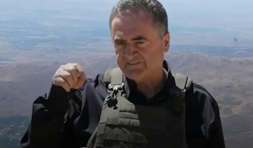 İsrail Savunma Bakanı haddini aştı! Çelik yelek giyip Türkiye'yi tehdit etti