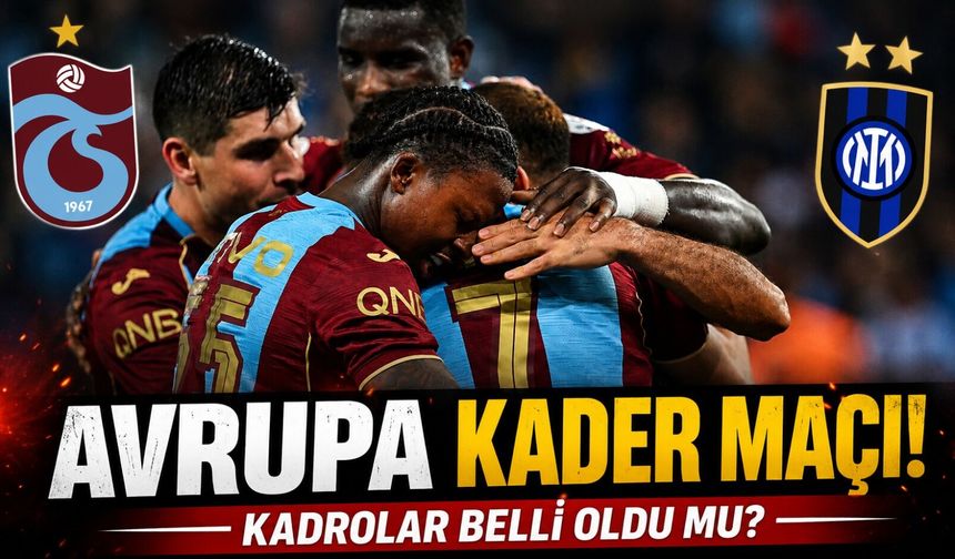 Trabzonspor’un Avrupa kader maçı: Ferencvaros deplasmanında Kadroda Kimler Var?