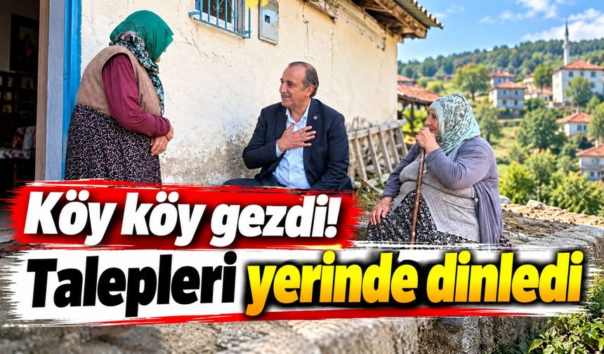 MHP'li Musa Küçük'ten yoğun Gümüşhane mesaisi: Köyleri tek tek ziyaret etti