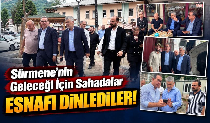 Sürmene’de Dikkat Çeken Yatırım Turu: Büyükaydın ve Azizoğlu Sahaya İndi