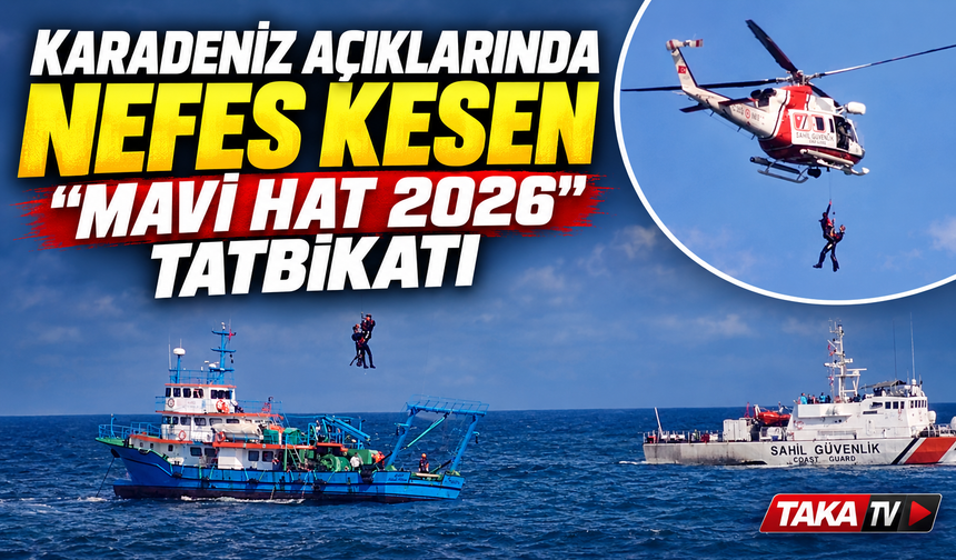 Karadeniz açıklarında nefes kesen “Mavi Hat 2026” tatbikatı
