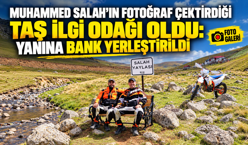 Muhammed Salah’ın fotoğraf çektirdiği taş ilgi odağı oldu: Yanına bank yerleştirildi