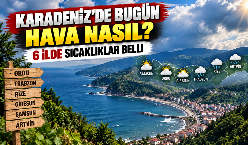 Karadeniz Hava Durumu: 6 İlde Sıcaklıklar ve Gökyüzü Değişiyor