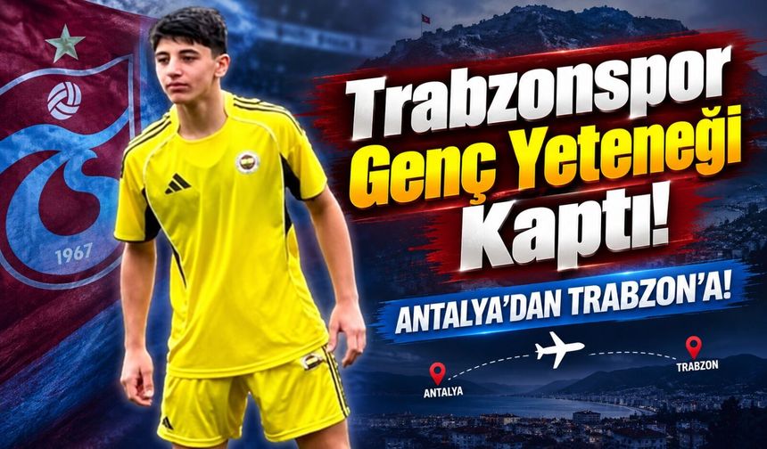 Trabzonspor'dan altyapıya yeni transfer: Antalya'dan genç yetenek geldi