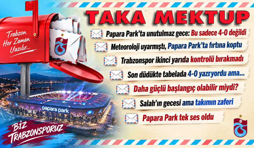 Trabzonspor’un 4-0’lık Galatasaray zaferi: Bu gece yıllarca unutulmayacak