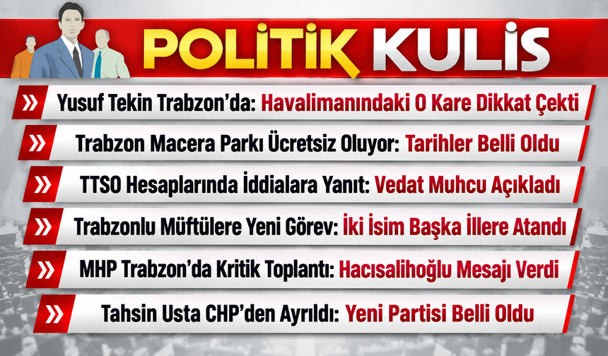 Trabzon Havalimanı’nda Sıcak Karşılama: Tekin ve Genç’ten Samimi Görüntüler