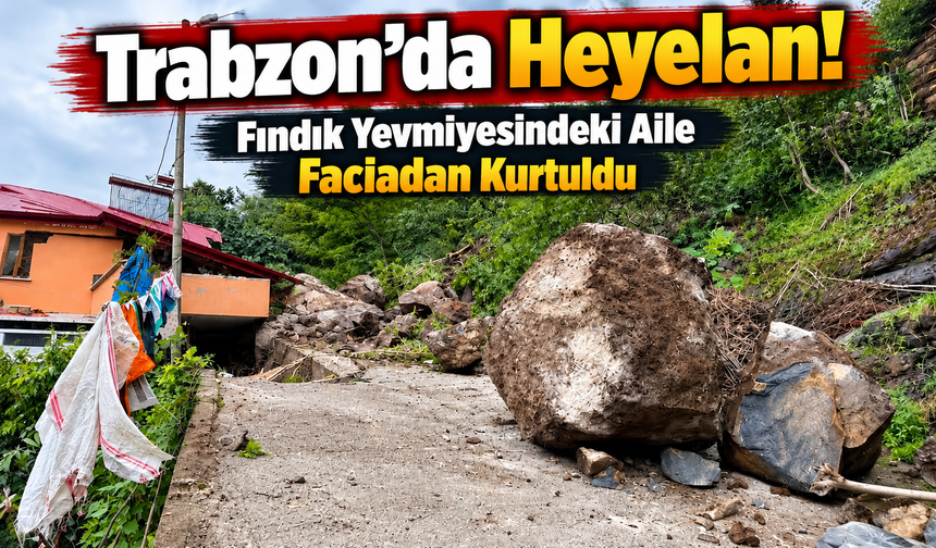 Beşikdüzü’nde Heyelan: Fındık Yevmiyesindeki Aile Faciadan Kurtuldu