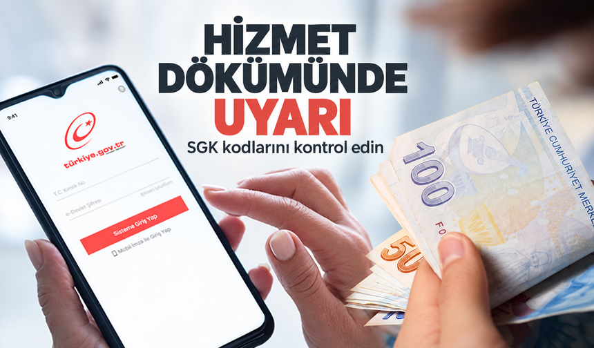 E-Devlet hizmet dökümündeki K, S ve Ş harfleri ne anlama geliyor?