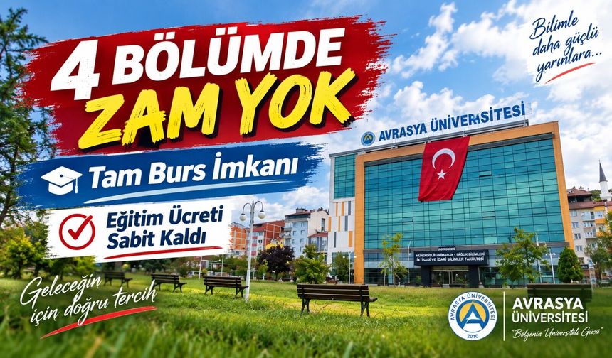 Avrasya Üniversitesi Spor Bilimleri Fakültesi’nde 4 Bölümde Zam Yapılmadı