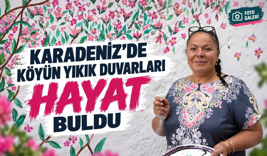 Köyün Yıkık Duvarlarına Fırçasıyla Dokundu: Ortaya Çıkan Görüntü Herkesi Hayran Bıraktı