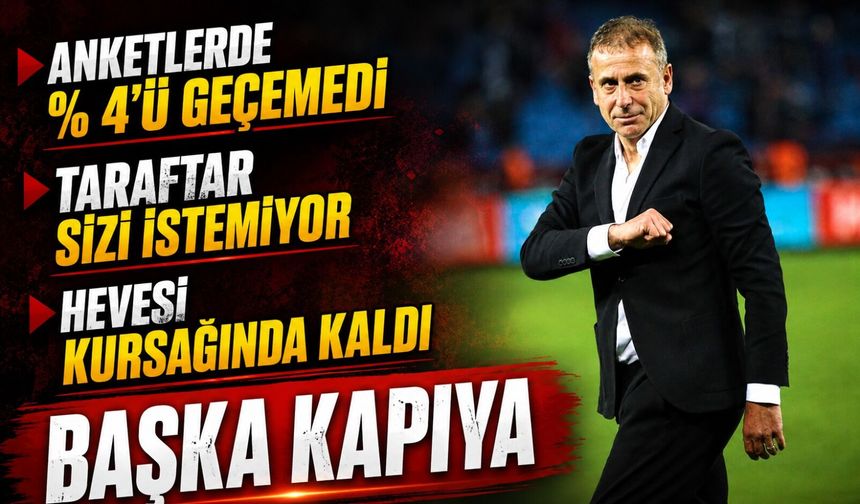 Trabzonspor’da teknik direktör anketi şaşırttı: Abdullah Avcı yüzde 4’te kaldı