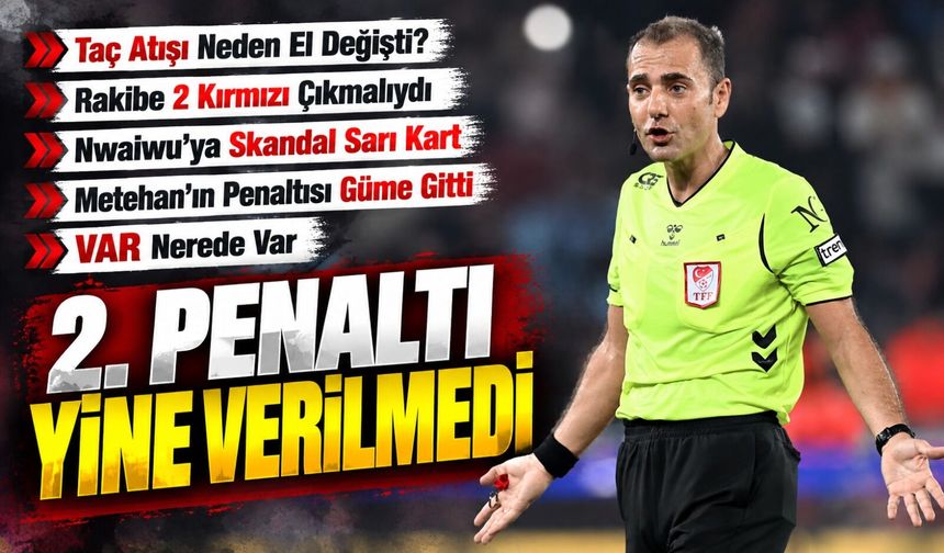Trabzonspor’da Hakem Tepkisi: VAR Olmasa O Penaltı Verilecek Miydi?