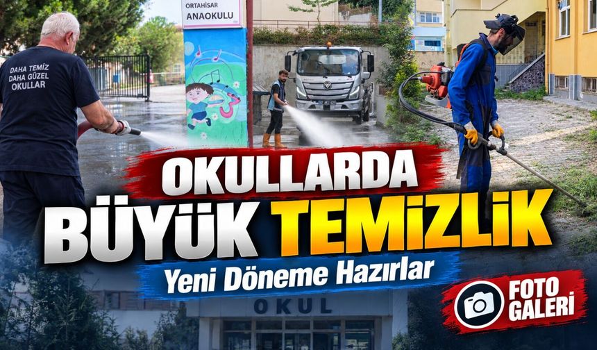 Ortahisar Belediyesi Okulları Yeni Döneme Hazırlıyor: Ekipler Sahada