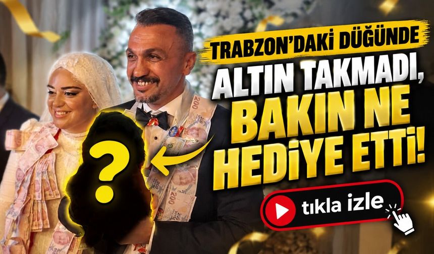 Trabzon'daki Düğünde Bu Kez Takı Yerine Köpek Geldi: Gelin ve Damat Şaşkına Döndü