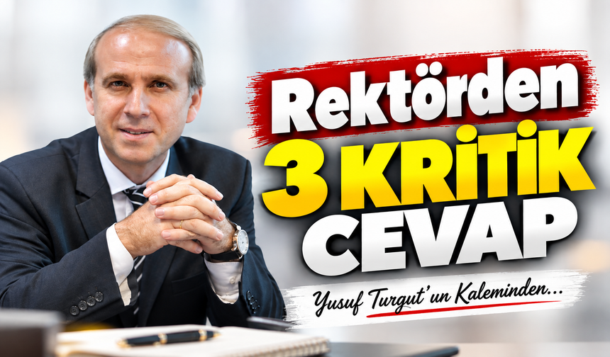 Rektörden 3 Kritik Cevap