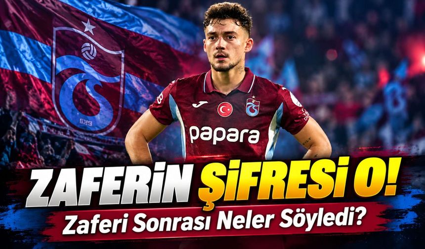 Trabzonspor'da Ernest Muçi'den Galibiyet Sonrası Dikkat Çeken Ders