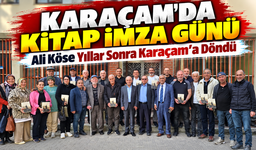 Çaykara'da Anlamlı İmza Günü! Ali Köse'den Eski Öğrencilerine Ömür Mirası