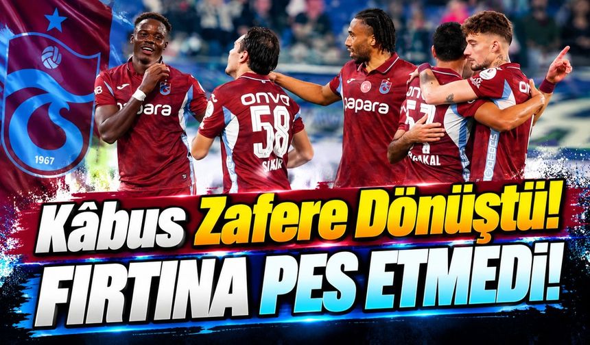Trabzonspor Rizespor Maçı Nefes Kesti! Dju İki Golle Galibiyeti Getirdi