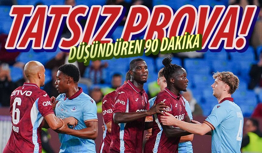 Trabzonspor Drogheda karşısında bekleneni veremedi: Kalesinde pozisyon üstüne pozisyon