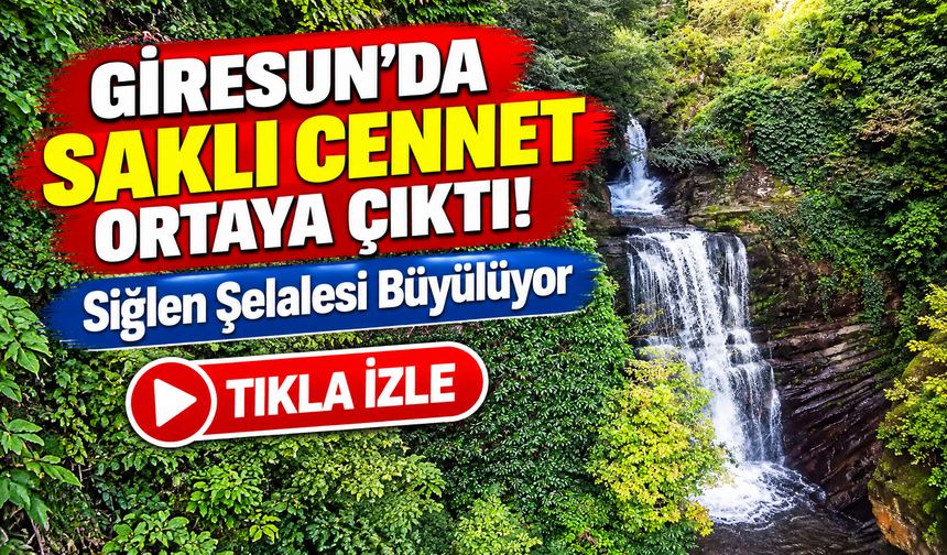 Giresun'da Saklı Cennet Ortaya Çıktı! Siğlen Şelalesi Büyülüyor