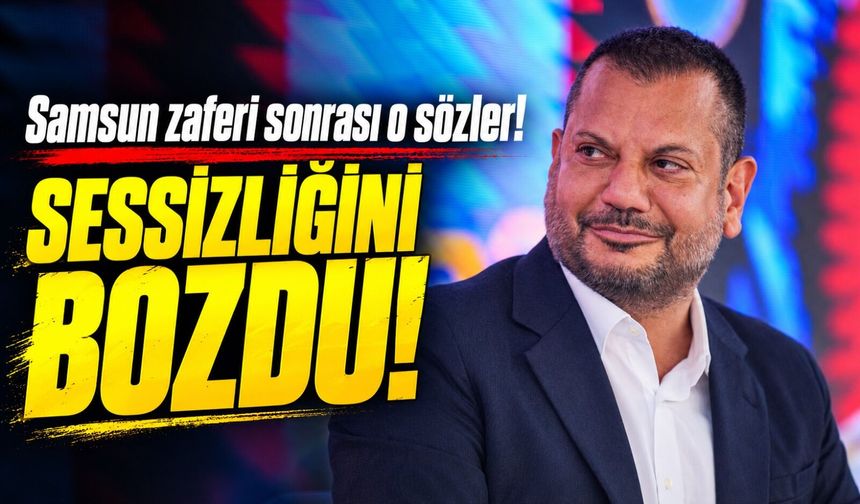 Trabzonspor'da Ertuğrul Doğan Sessizliğini Bozdu! Samsunspor Zaferi Sonrası O Sözler