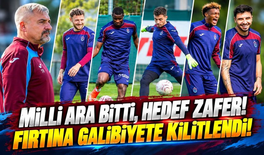 Trabzonspor'da Samsunspor Mesaisi Tamamlandı! Şimdi Hedef 13 Puan
