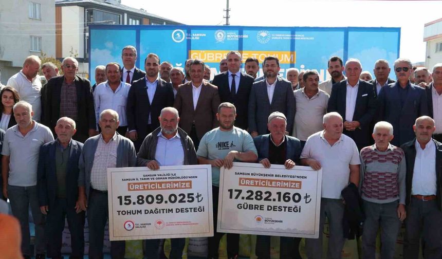 Bin 757 üreticiye tohum ve gübre desteği