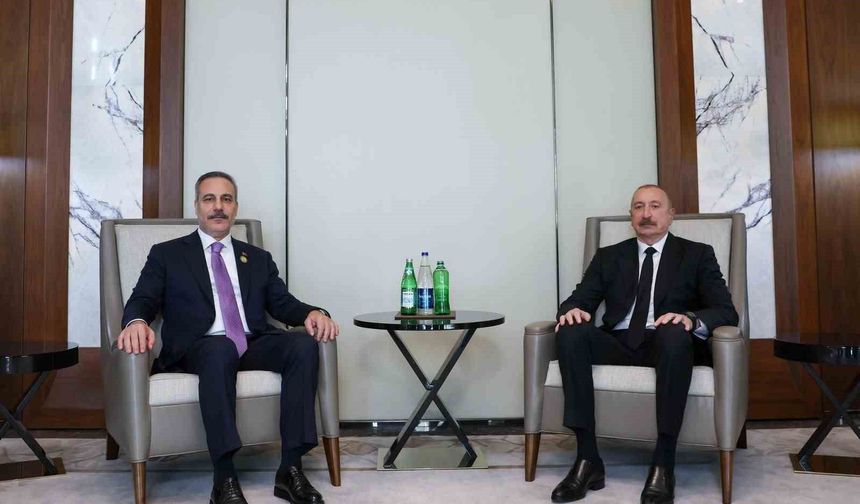 Dışişleri Bakanı Fidan, Azerbaycan Cumhurbaşkanı Aliyev tarafından kabul edildi