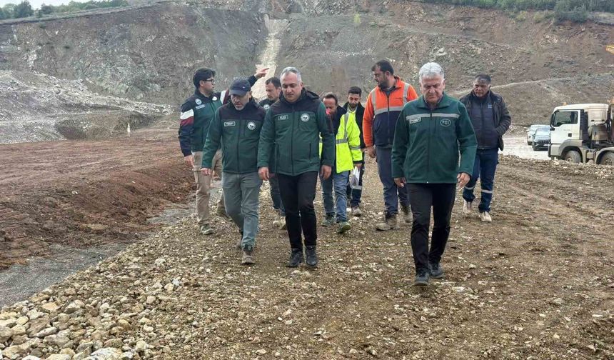 Petekli Göleti'nde çalışmalar yerinde incelendi