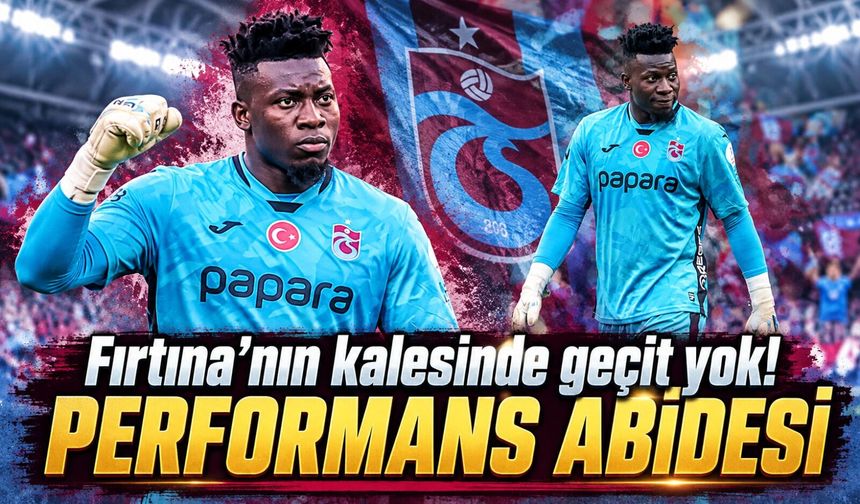 Andre Onana Samsunspor Maçına Damga Vurdu! Trabzonspor'da O Rakam Dikkat Çekti